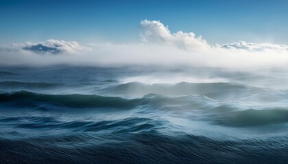 Wall Mural - mist over the sea