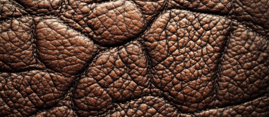 Aufkleber - Closeup of leather texture Valuable as a background for design projects. with copy space image. Place for adding text or design