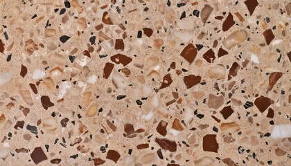 Sticker - terazzo texture graphic teraso marble stone brown