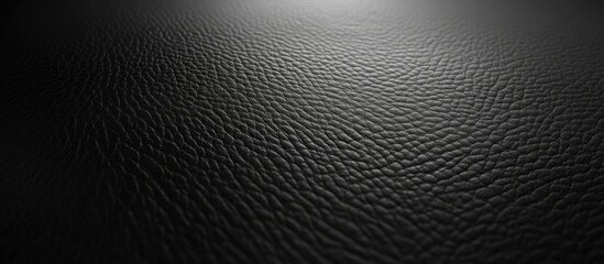 Poster - Black dark leather texture or background. with copy space image. Place for adding text or design