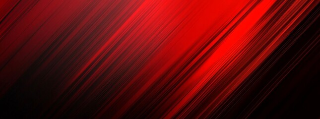 Poster - Abstract Red and Black Diagonal Lines Background