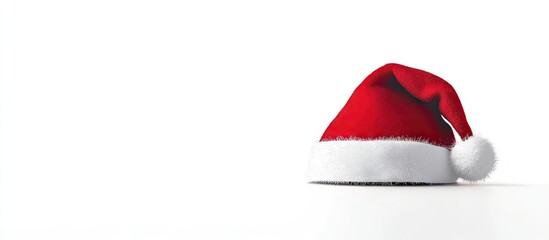 Poster - Santa hat isolated on a white background. with copy space image. Place for adding text or design