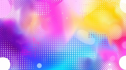 Poster - Vibrant Abstract Gradient Brush Background with Halftone Effect, Ideal for Banners, Posters, or Sports Themes, Showcasing Dynamic Scratch and Texture Elements for Unique Design Applications