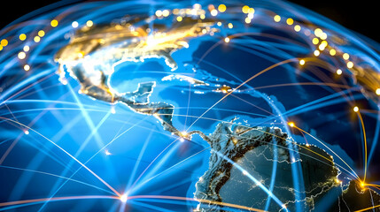 Poster - Tech Network Globe Cropped