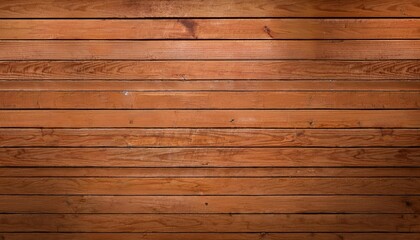 Poster - brown wood texture wall for background wooden planks