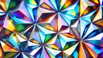 Canvas Print - abstract crystal background diamond gemstone prism texture brilliant iridescent rainbow refraction gem stone rock glass crystal golographic background