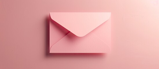 Aufkleber - Blank vintage postcard on a pink background empty postcards postcrossing mockup Viewed from above Selective focus Copy space