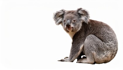 koala isolated on white