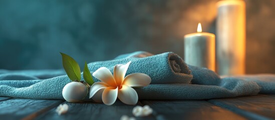 Aufkleber - Spa still life. with copy space image. Place for adding text or design