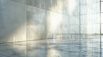Aufkleber - Modern semi-gloss wall with a smooth, even finish