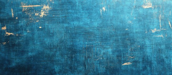 Leinwandbilder - Blue Scratched Texture Backdrop. with copy space image. Place for adding text or design