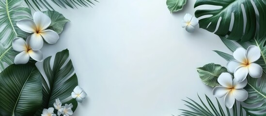 Poster - flora with text area for quotes concept. with copy space image. Place for adding text or design