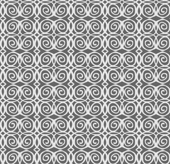 Wall Mural - Beautiful seamless pattern on a gray background in the form of a pattern of spirals