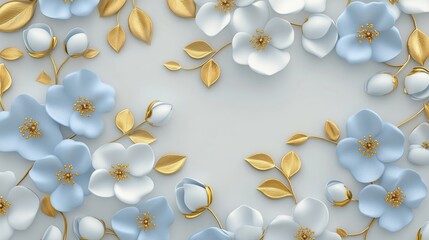 Wall Mural - Various types of flowers are represented in this bouquet of flowers