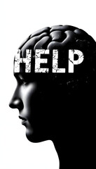 Psychology Help isolated with white highlights, png