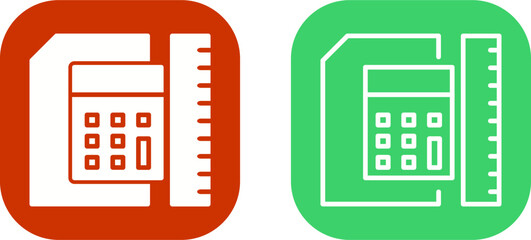 Sticker - Ruler Vector Icon