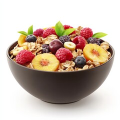 Wall Mural - Bowl of Granola with Fruit.