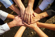 © nattawatstocker - Join hands and work as a team, Hold hands in a circle