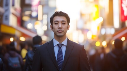 Canvas Print - Japanese businessman