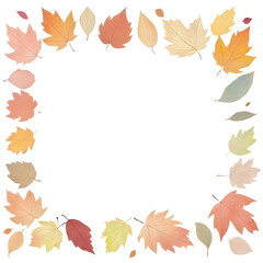 Wall Mural - autumn leaves border
