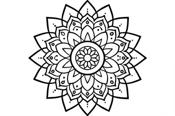 Canvas Print - Mandalas for coloring book