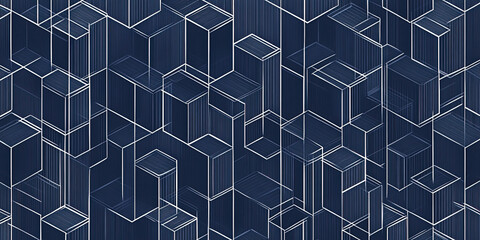 Wall Mural - abstract cube background