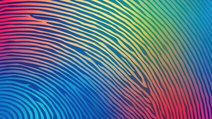 Poster -  Colorful Abstract Striped Background Illustration