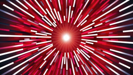 Poster -  Dynamic Abstract Background with Radiant Red and White Light Effects