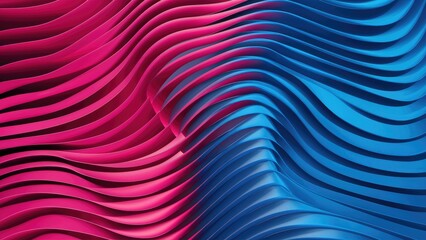 Poster -  Dynamic Abstract Wavy 3D Background Design