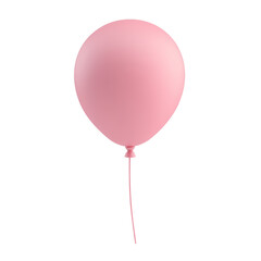 Wall Mural - pink balloon 3d render icon isolated on transparent background cutout