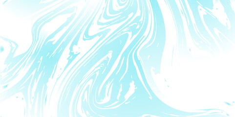 Wall Mural - abstract pattern white and blue marble texture and background. liquify swirl blue and white color ar