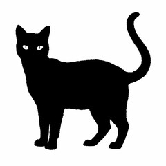  cat silhouette black vector SVG