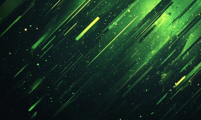 Poster - Abstract Green Diagonal Lines Background Texture