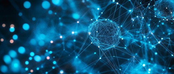 Aufkleber - Digital Background for Tech, AI, and Data Transmission