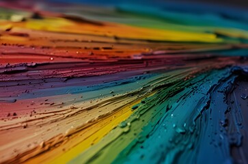 Poster - Rainbow colors stripes abstract background