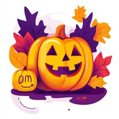 sales for autumn with 20 percent discount vector illustration ,generative ai