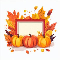 Wall Mural - sales for autumn with 20 percent discount vector illustration ,generative ai