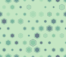 Poster - hexagon background. multicolored geometric elements of varied size. hexagon mosaic cells with paddin