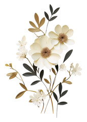 Sticker - PNG Flowers pattern plant petal.