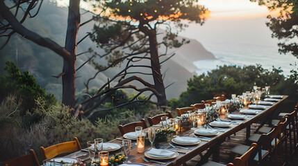 Wedding Reception in Big Sur