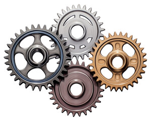 Sticker - PNG Metal gears wheel spoke clockworks.