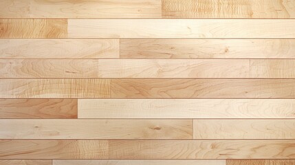 Wall Mural - Smooth Light Birch Wood Paneled Contemporary Interior Design Background