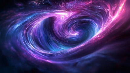 Wall Mural - Wormhole Vortex in Deep Space