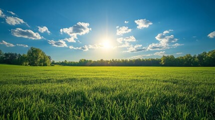 Wall Mural - sunny field landscape