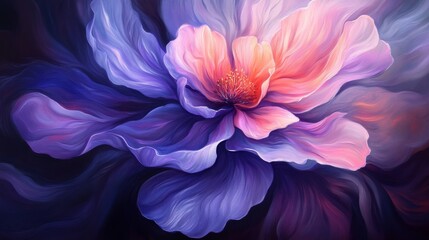 Wall Mural - Vibrant Abstract Flower Art