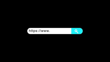 internet browsing search bar button animated, 4k Text Box For Searching Web, video element