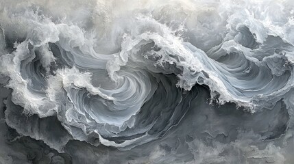 Canvas Print - Abstract ocean waves