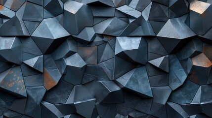 Decorative origami mosaic 3D wallpaper background