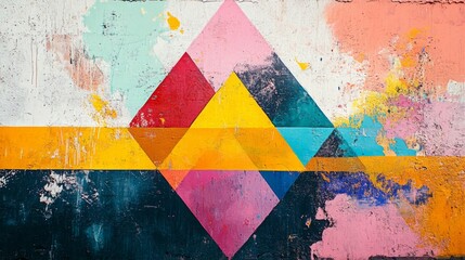 Wall Mural - Abstract Geometric Art