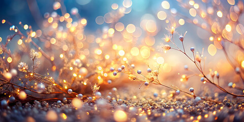 Wall Mural - enchanted meadow: a dreamy and ethereal landscape unfolds, where delicate white wildflowers sway gen